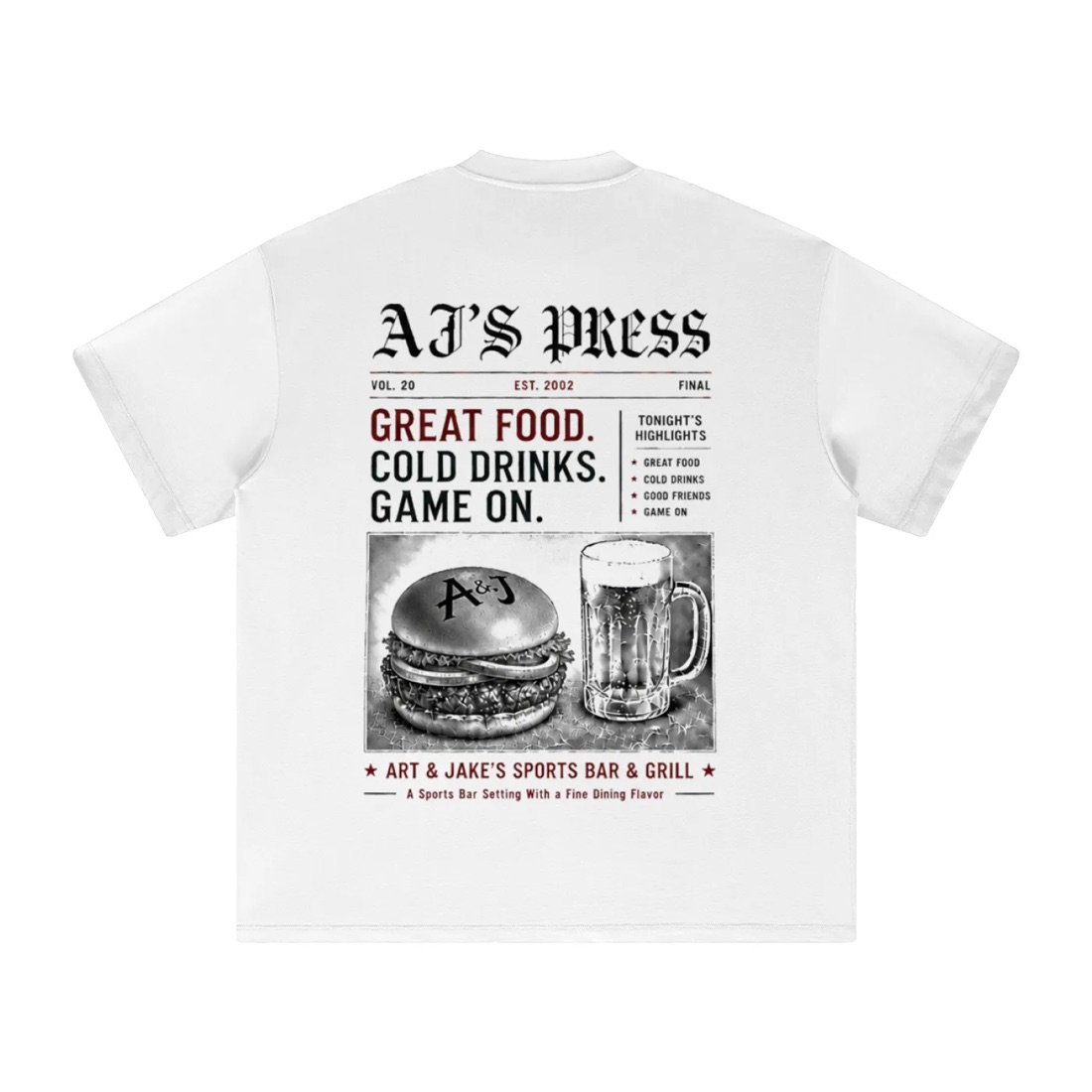 AJ's Press Tee view 3