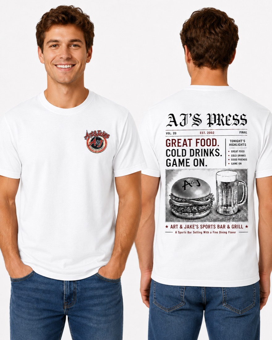 AJ's Press Tee